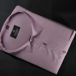 Cochin Cotton Lavender Plain Satin Formal Shirt