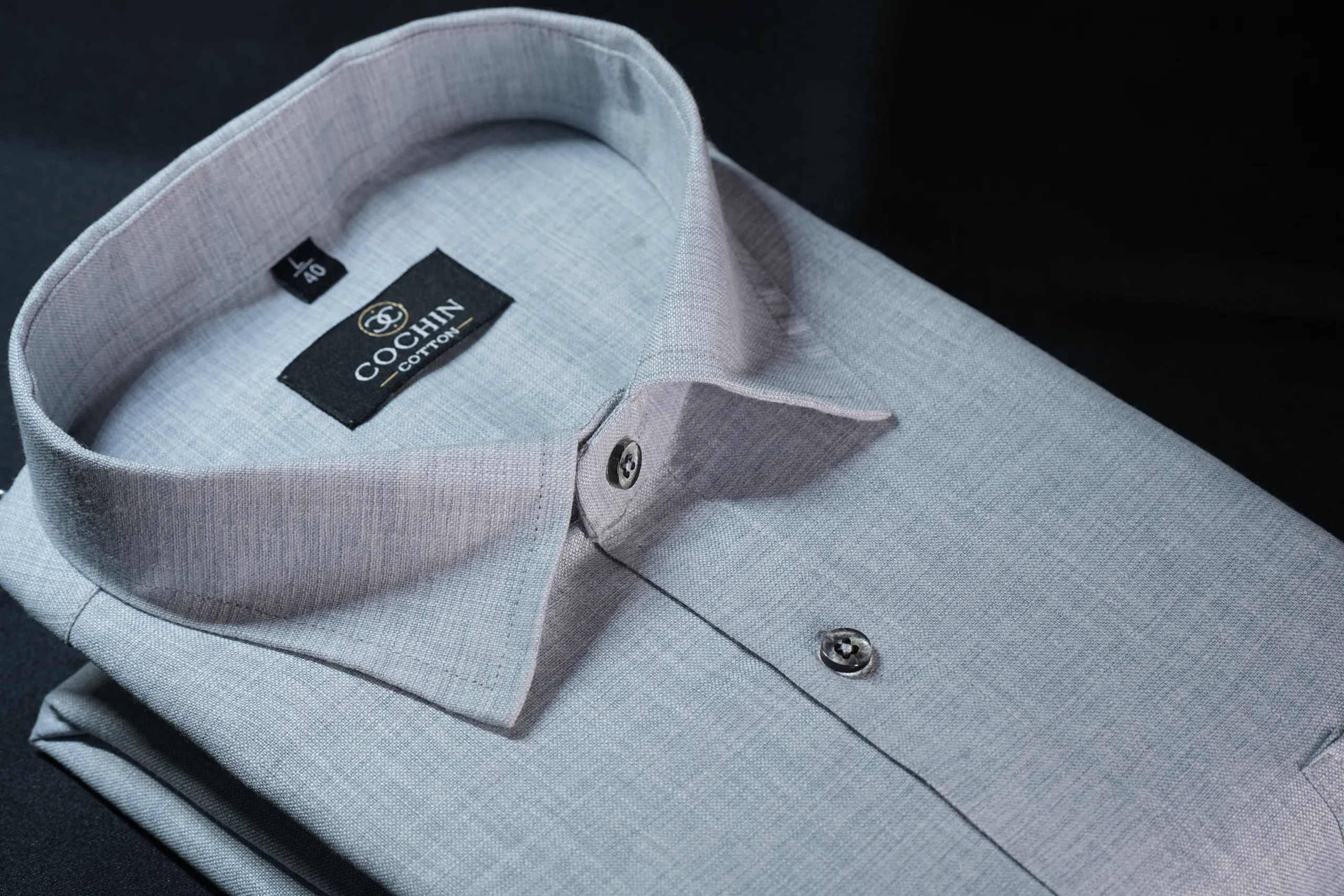 Ice Blue Linen Premium Shirt