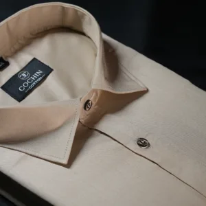 Sand Beige Cotton Premium Shirt