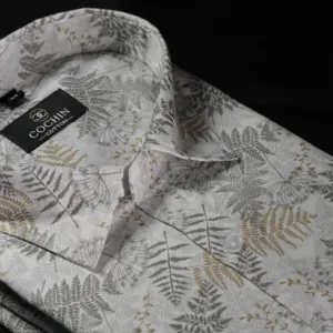 Forest Fern Luxe Print Cotton Shirt